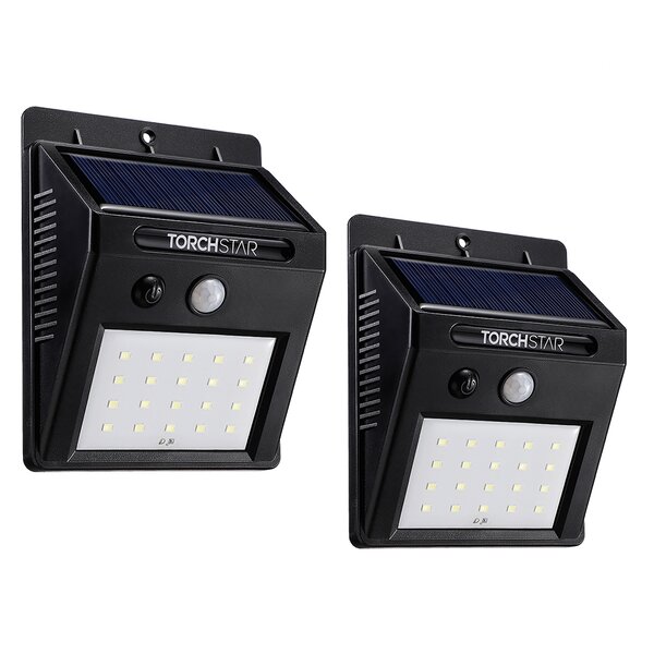 Torchstar 20 led 320lm outdoor led solar motion sensor outlet lights